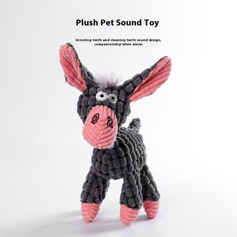 KFX-0010429 Puppy Plush Toy - Bite-Resistant Molar Relief with Multiple Color Options