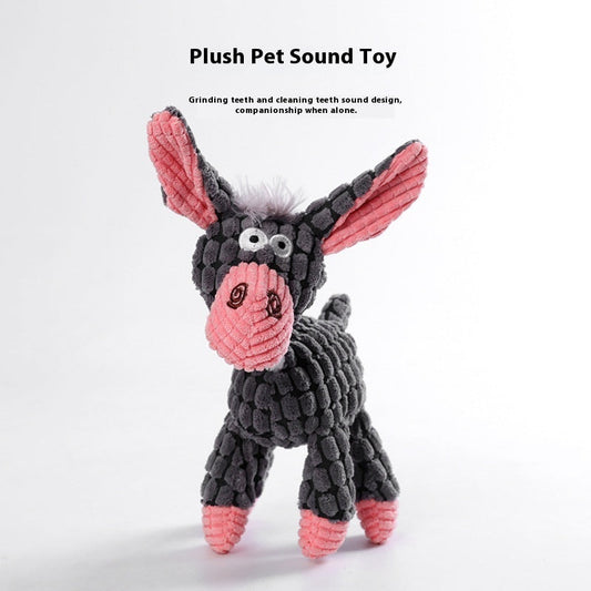 KFX-0010429 Puppy Plush Toy - Bite-Resistant Molar Relief with Multiple Color Options