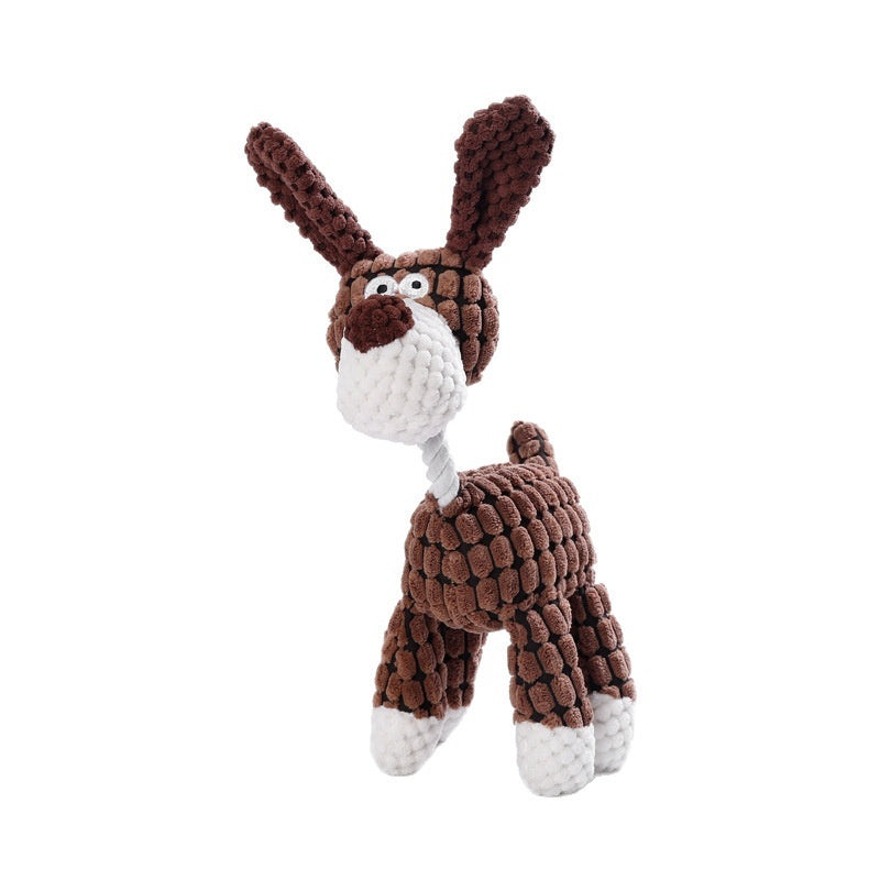 KFX-0010429 Puppy Plush Toy - Bite-Resistant Molar Relief with Multiple Color Options