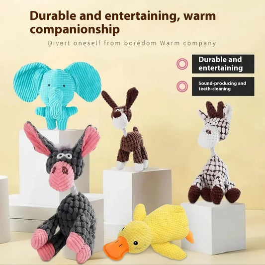 KFX-0010429 Puppy Plush Toy - Bite-Resistant Molar Relief with Multiple Color Options