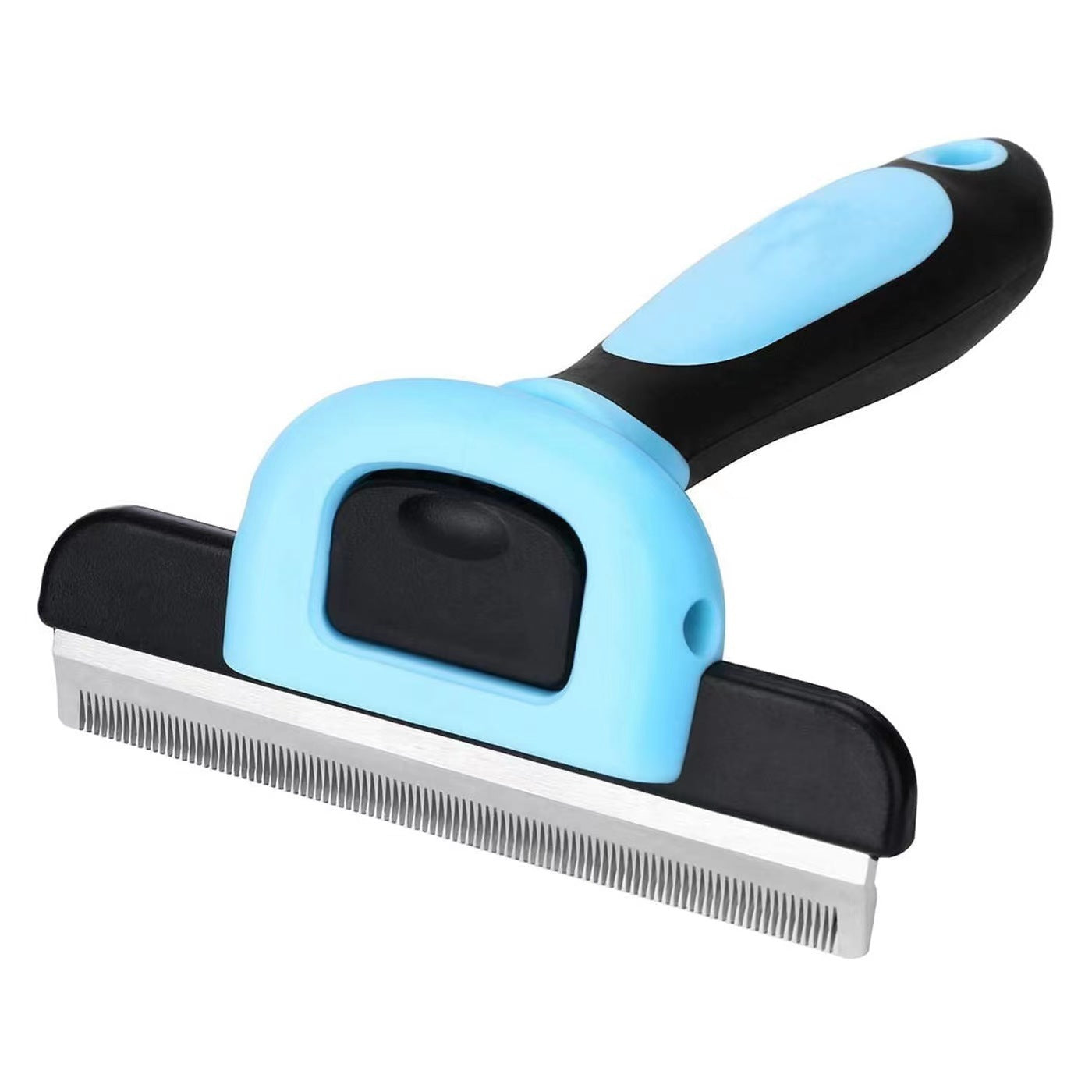 KFX-0012349 Removable Knot Opener Pet Hair Removal Comb - Stainless Steel, Large & Medium Sizes in Blue and Pink