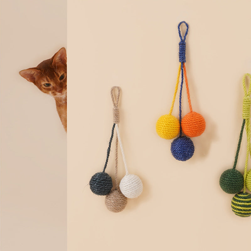 KFX-0014013 Interactive Cat Teaser Stick with Bite-Resistant Catnip Ball for Playful Kittens