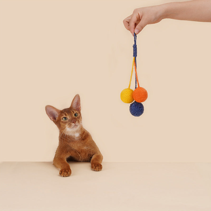 KFX-0014013 Interactive Cat Teaser Stick with Bite-Resistant Catnip Ball for Playful Kittens
