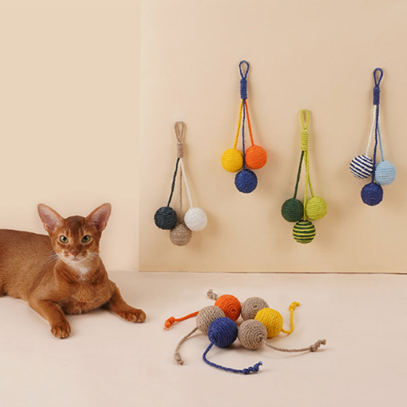 KFX-0014013 Interactive Cat Teaser Stick with Bite-Resistant Catnip Ball for Playful Kittens