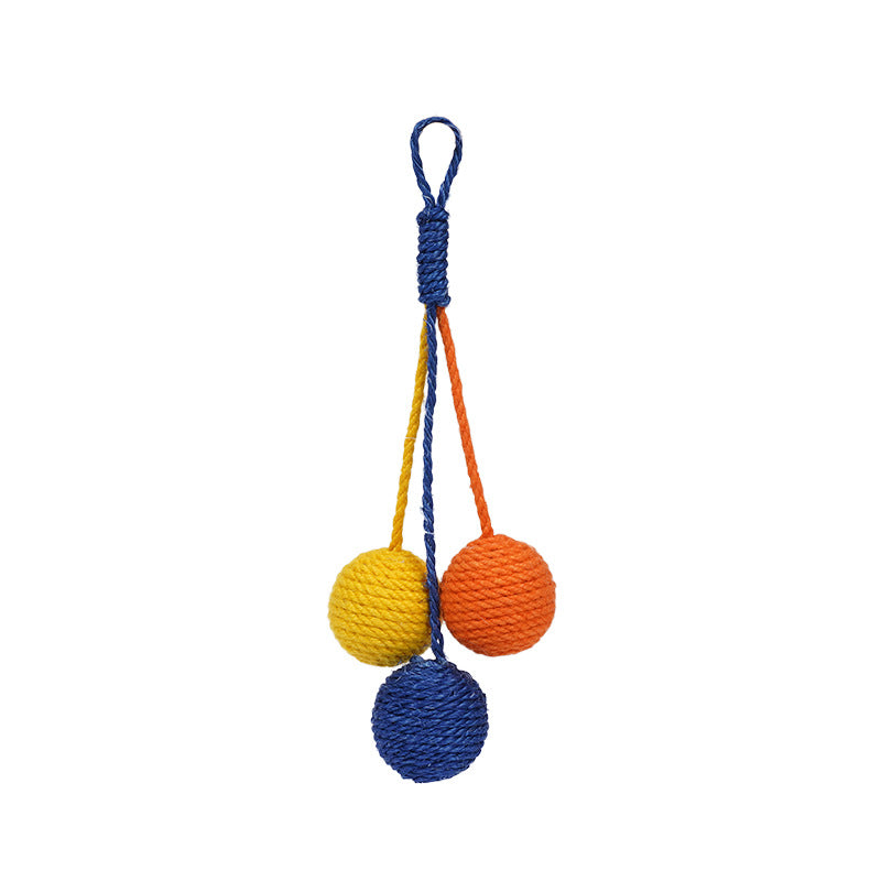 KFX-0014013 Interactive Cat Teaser Stick with Bite-Resistant Catnip Ball for Playful Kittens