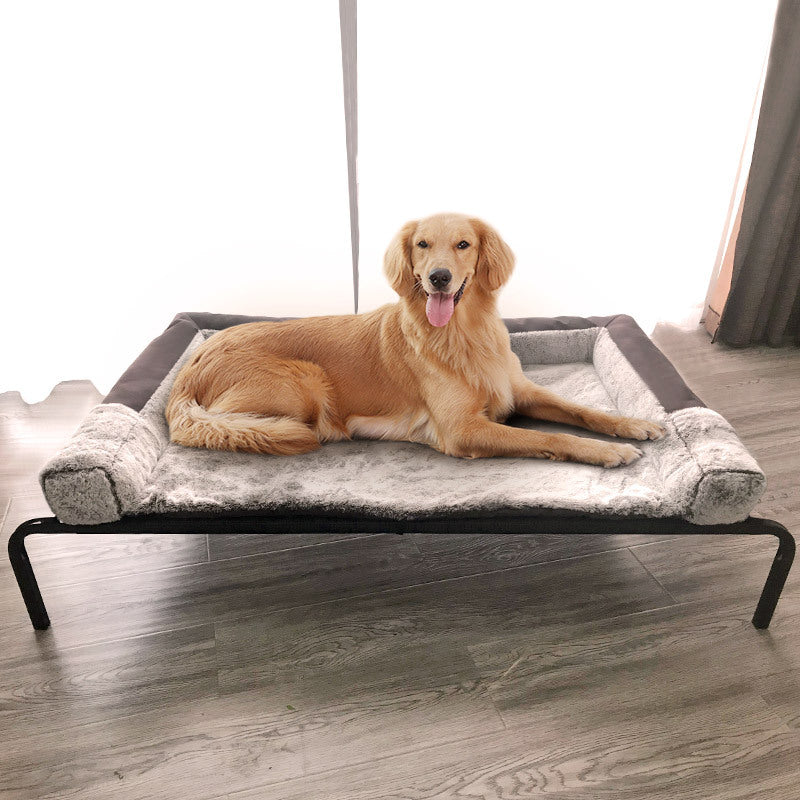 KFX-0015165 Washable Removable Pet Bed with Steel Frame and Oxford Cloth, Suitable for Pets Up to 15kg