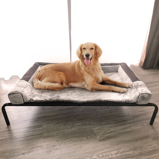 KFX-0015165 Washable Removable Pet Bed with Steel Frame and Oxford Cloth, Suitable for Pets Up to 15kg