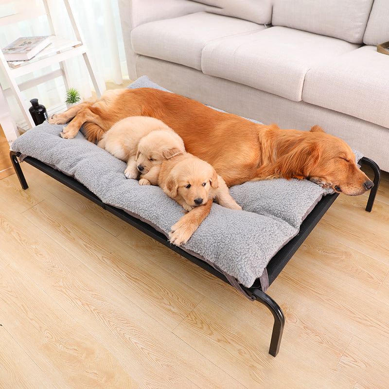 KFX-0015165 Washable Removable Pet Bed with Steel Frame and Oxford Cloth, Suitable for Pets Up to 15kg