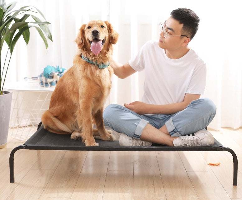 KFX-0015165 Washable Removable Pet Bed with Steel Frame and Oxford Cloth, Suitable for Pets Up to 15kg