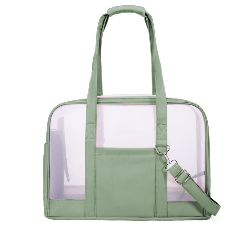 KFX-0018749 Travel-Friendly Breathable Pet Bag for Cats and Small Dogs - Soft, Comfortable, One-Shoulder Design