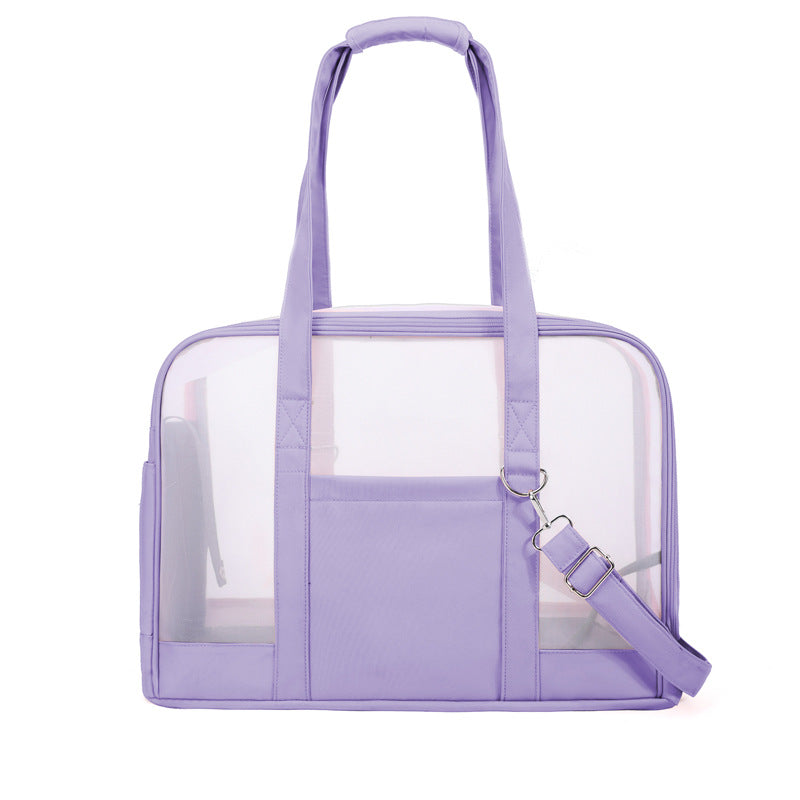 KFX-0018749 Travel-Friendly Breathable Pet Bag for Cats and Small Dogs - Soft, Comfortable, One-Shoulder Design