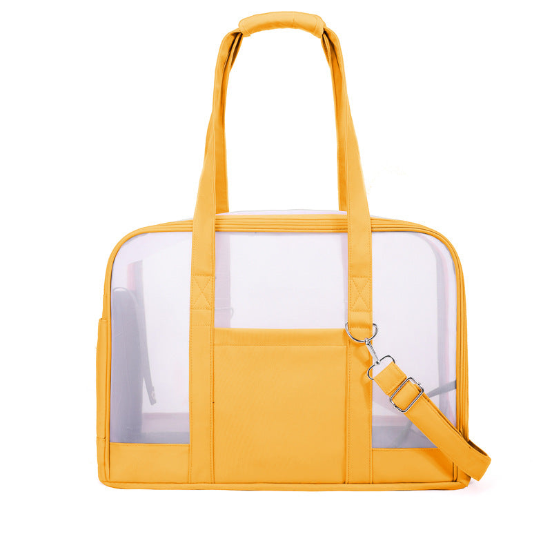 KFX-0018749 Travel-Friendly Breathable Pet Bag for Cats and Small Dogs - Soft, Comfortable, One-Shoulder Design