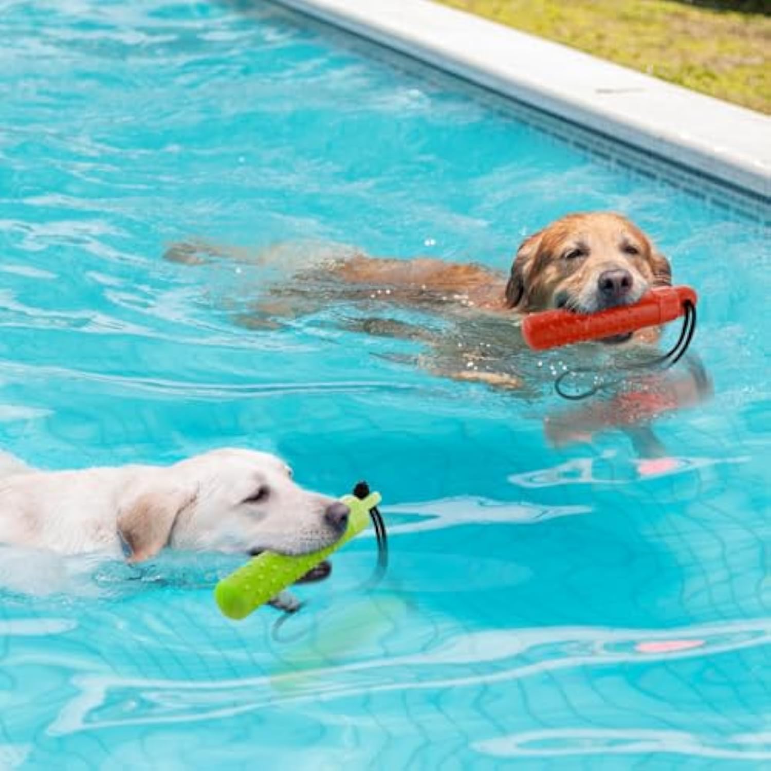 KFX-0019773 Floating Dog Water Toys with Food Hiding Function - Interactive Fetch Bumper Toys for Summer Fun and Training