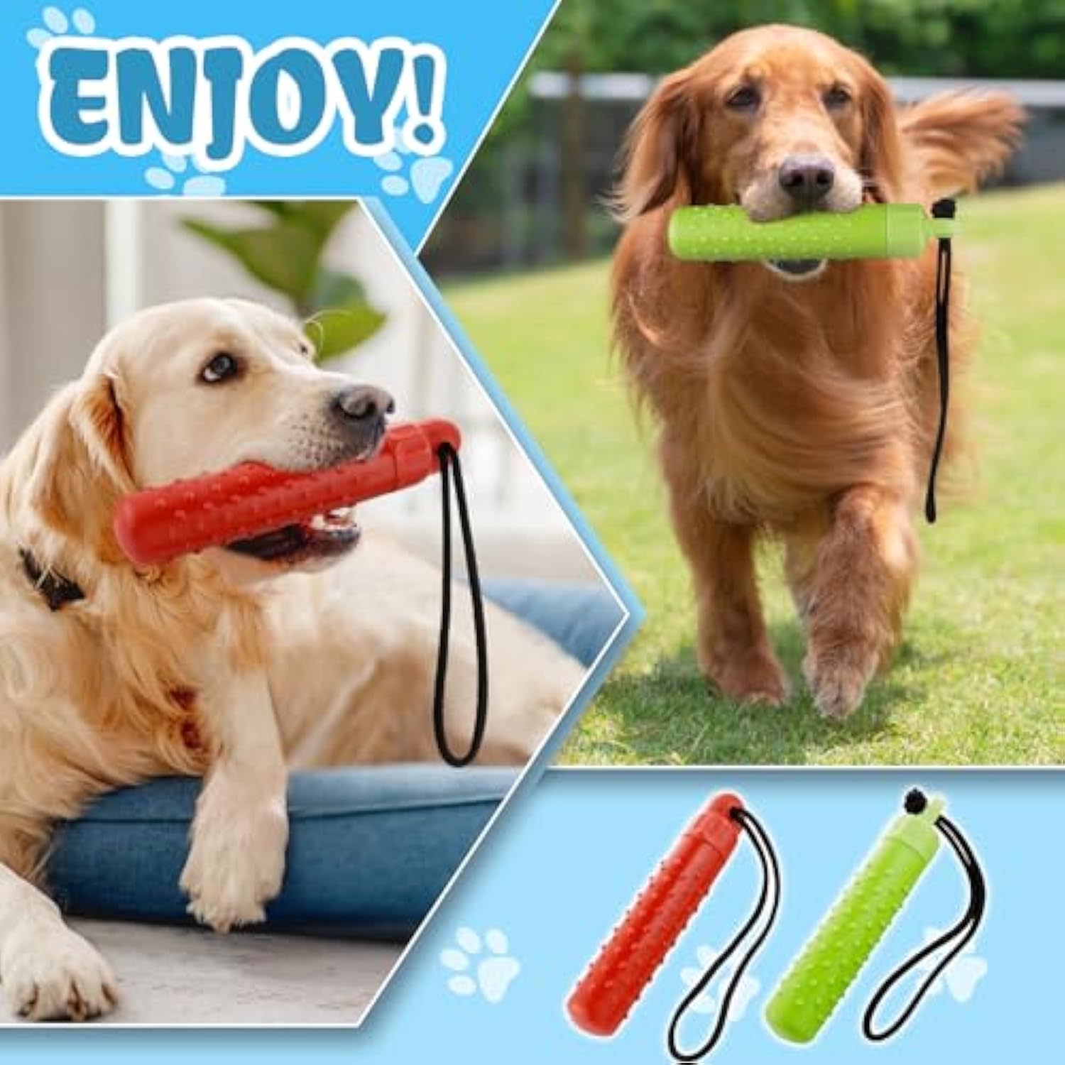 KFX-0019773 Floating Dog Water Toys with Food Hiding Function - Interactive Fetch Bumper Toys for Summer Fun and Training