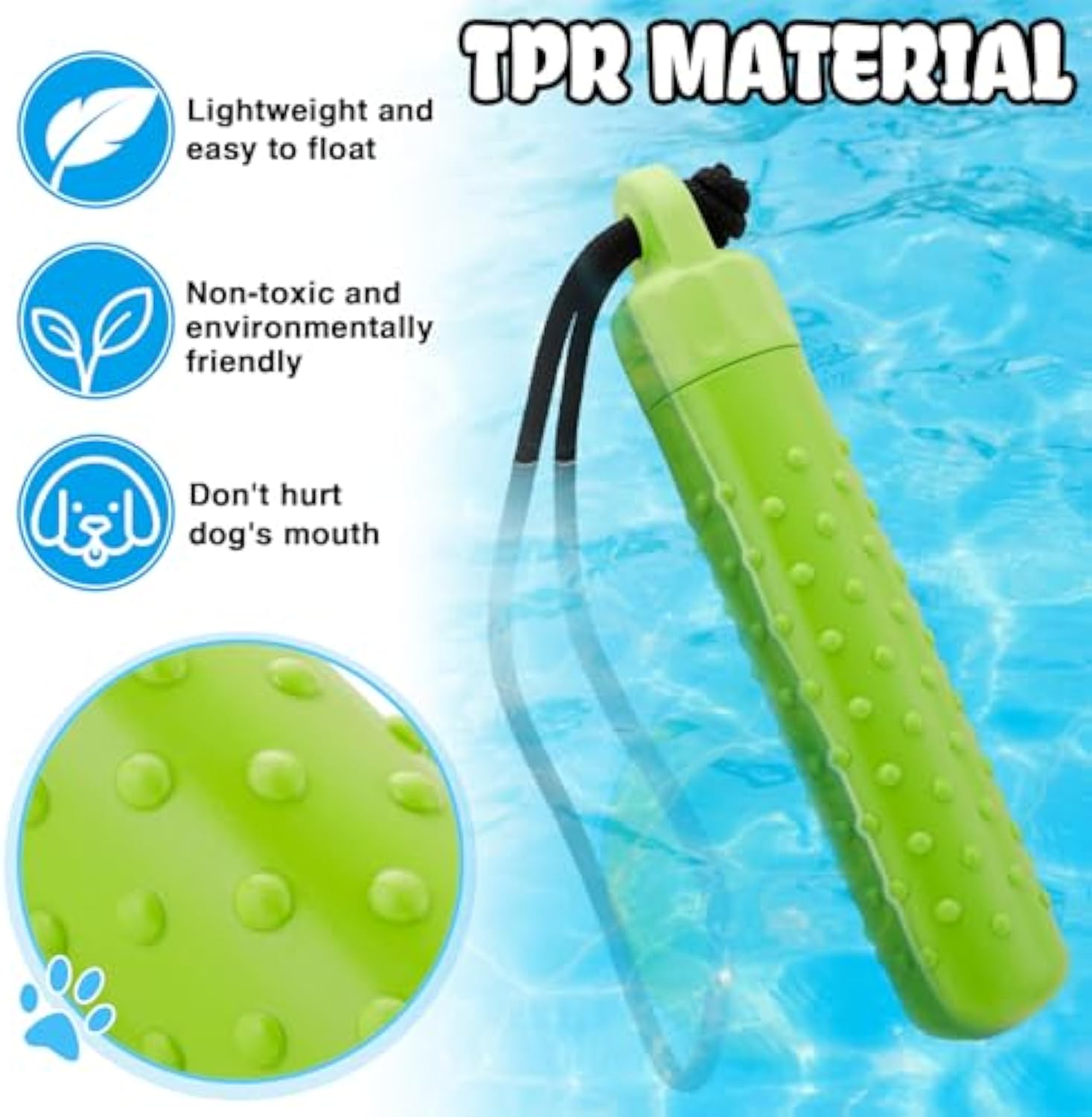 KFX-0019773 Floating Dog Water Toys with Food Hiding Function - Interactive Fetch Bumper Toys for Summer Fun and Training