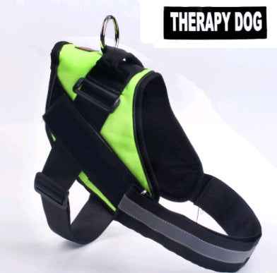 KFX-0021565 Adjustable Leather Dog Chest Harness and Leash Set for Large Breeds