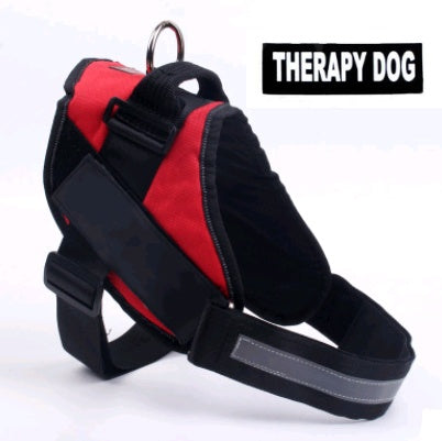 KFX-0021565 Adjustable Leather Dog Chest Harness and Leash Set for Large Breeds
