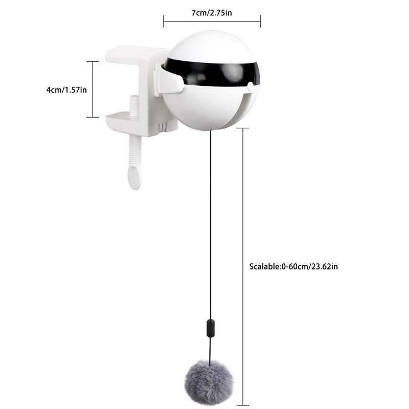 KFX-0023101 Automatic Electric Cat Ball Toy with Interactive Lifting Function and Replaceable Toys