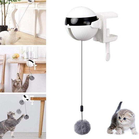 KFX-0023101 Automatic Electric Cat Ball Toy with Interactive Lifting Function and Replaceable Toys