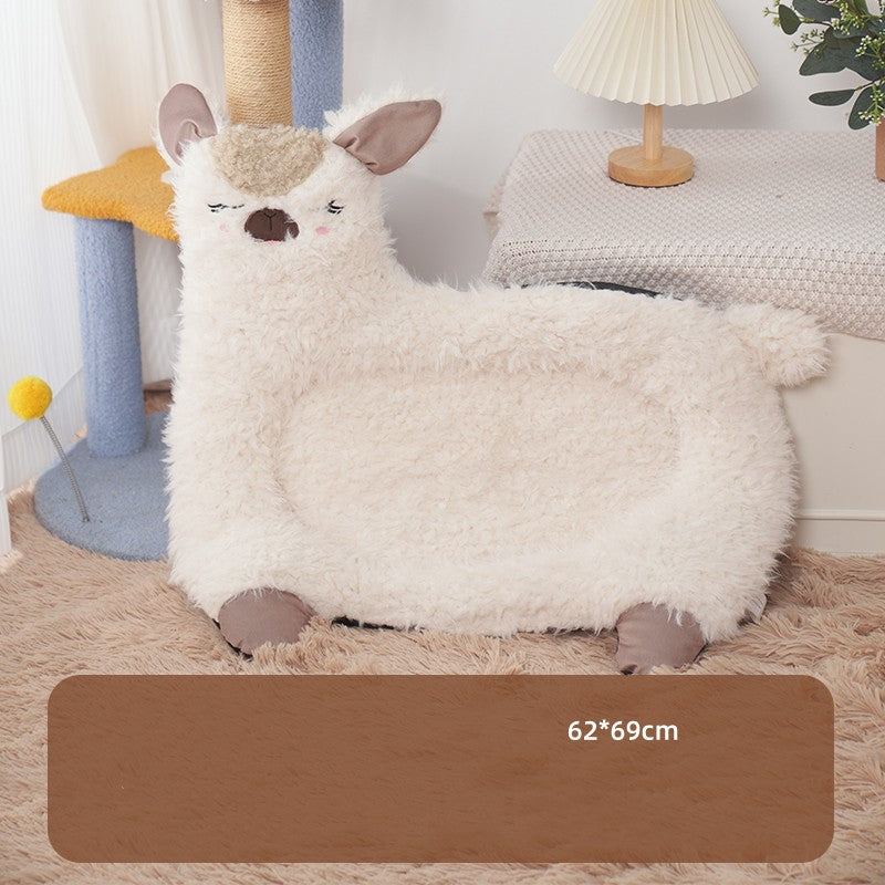 KFX-0024125 Alpaca Yurt Cat and Dog Kennel with Soft Cushion and Warm Materials