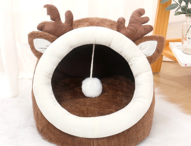 KFX-0026301 Cozy Closed Cushion Nest for Small Dogs in Various Colors
