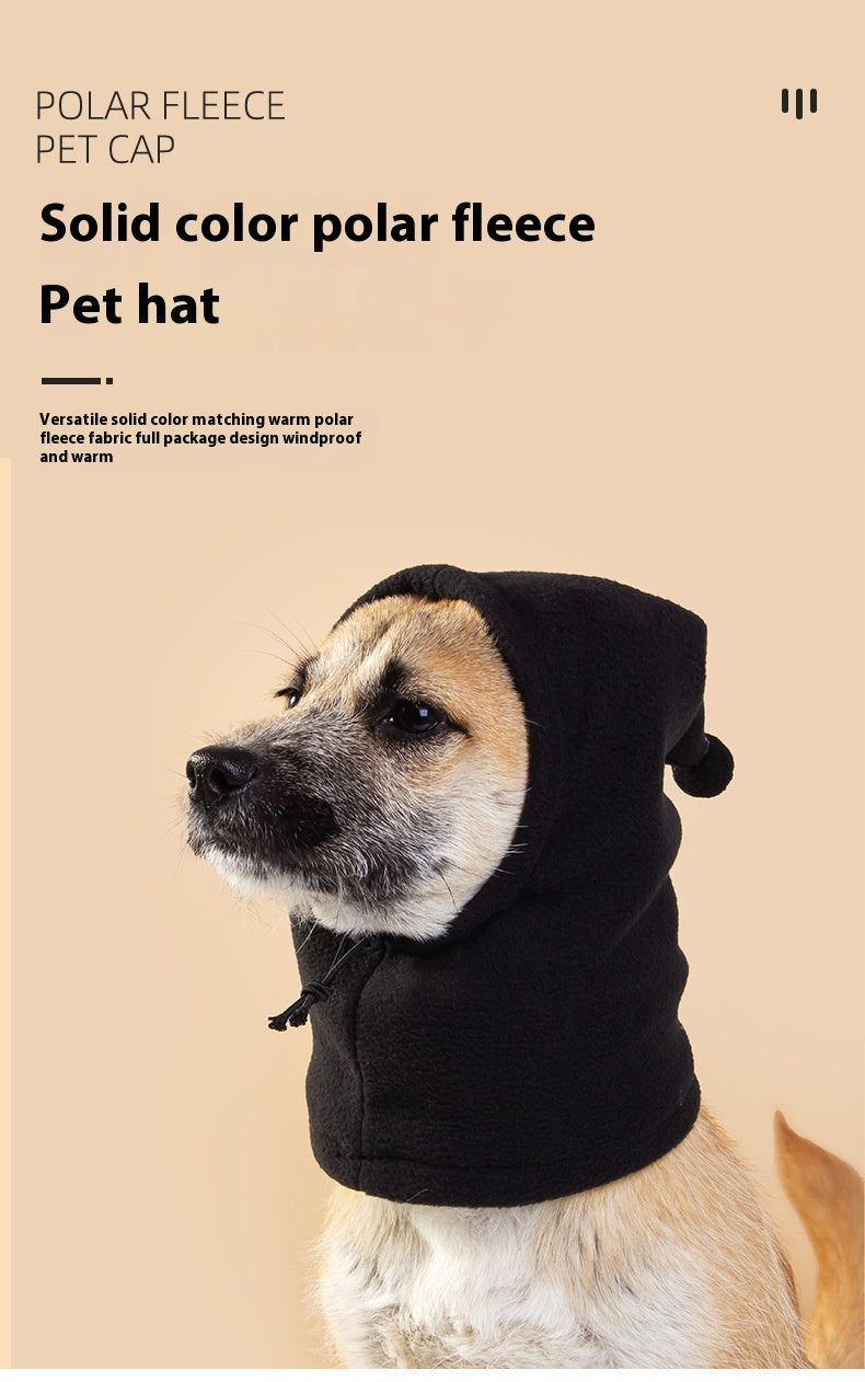 KFX-0027069 Monochrome Polar Fleece Funny Hat for Halloween and Christmas