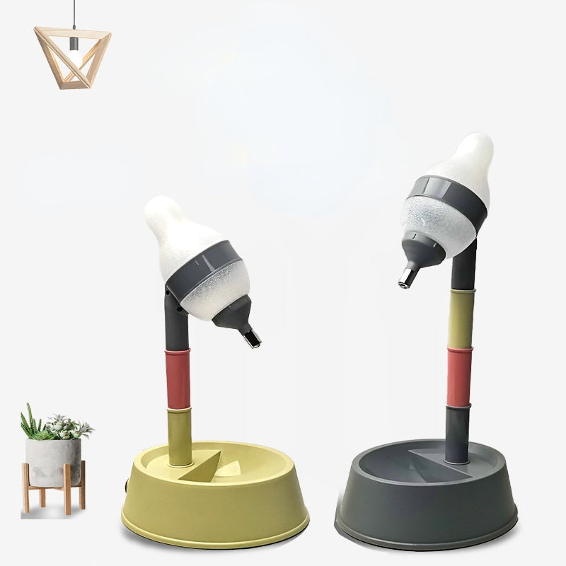 KFX-0028093 Adjustable Height Dog Waterer with All-in-One Cat Drinking Bowl and Pet Feeding Station