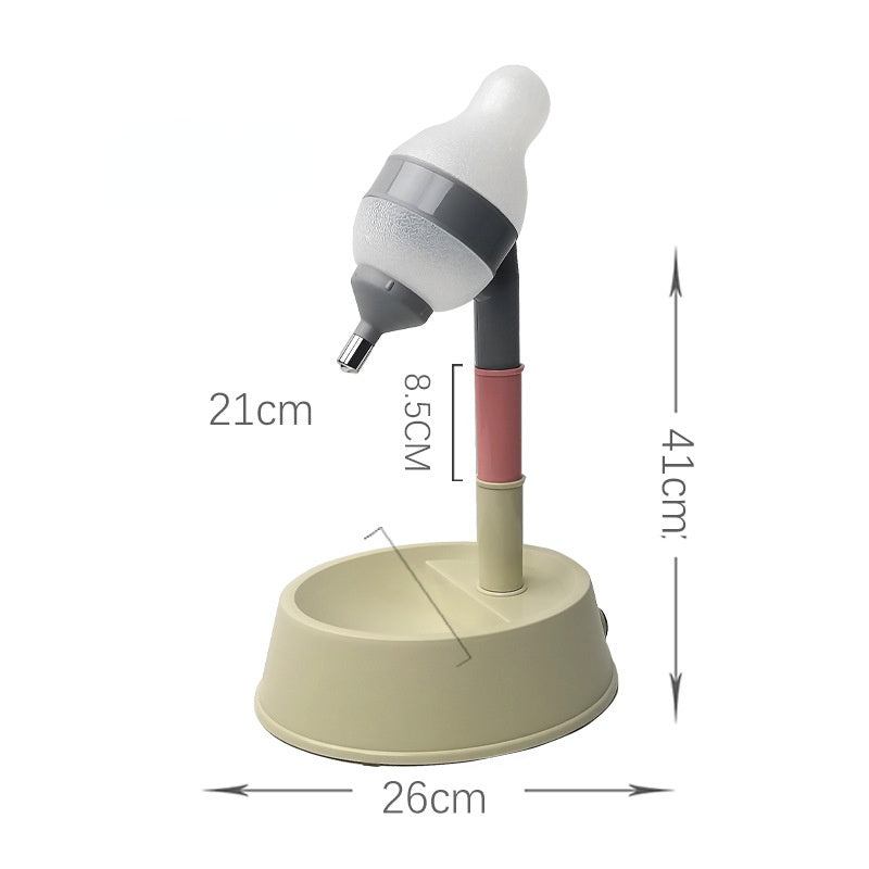 KFX-0028093 Adjustable Height Dog Waterer with All-in-One Cat Drinking Bowl and Pet Feeding Station