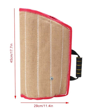 KFX-0028861 Dog Training Arm Bite Sleeve for Medium-Sized Dogs - Durable Thick Linen and Cotton Felt Material