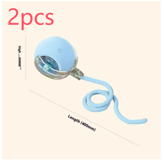 KFX-0029629 Automatic Cat Toy Ball with Bird Sound - Interactive Self-Entertainment Rolling Ball for Cats
