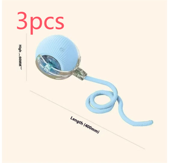 KFX-0029629 Automatic Cat Toy Ball with Bird Sound - Interactive Self-Entertainment Rolling Ball for Cats