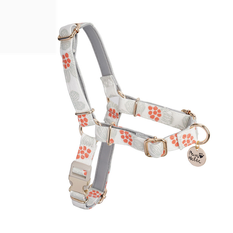 KFX-0037053 Outdoor Pet Chest Strap and Holding Rope - Explosion-Proof, Adjustable Size Suitable for Dogs