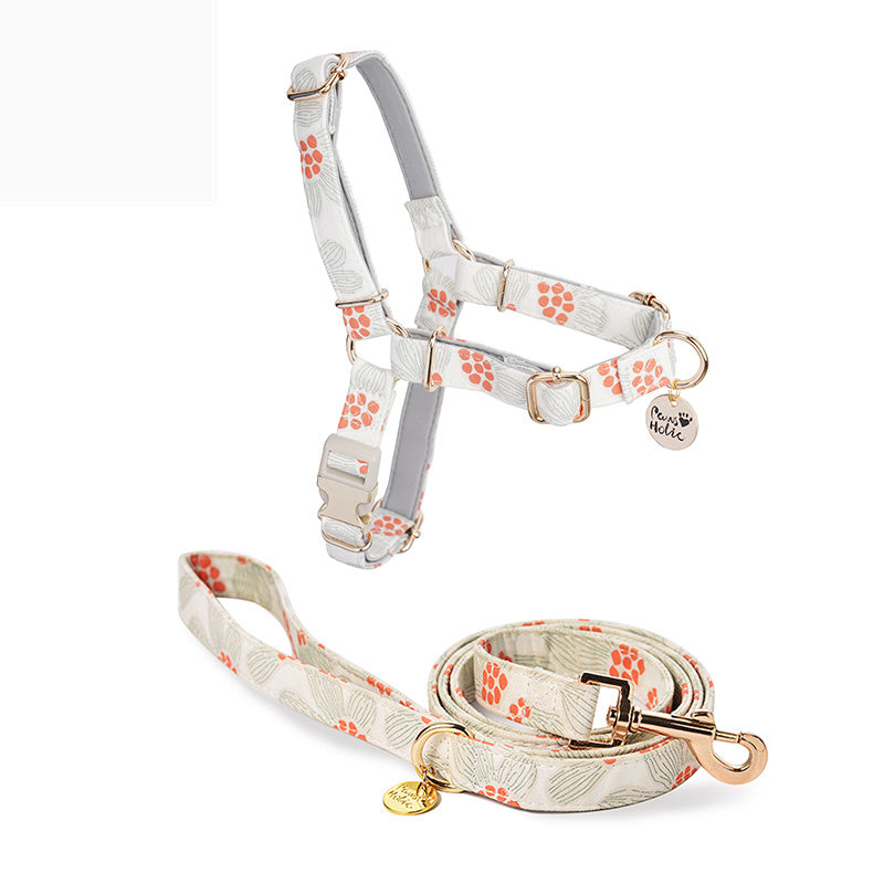 KFX-0037053 Outdoor Pet Chest Strap and Holding Rope - Explosion-Proof, Adjustable Size Suitable for Dogs