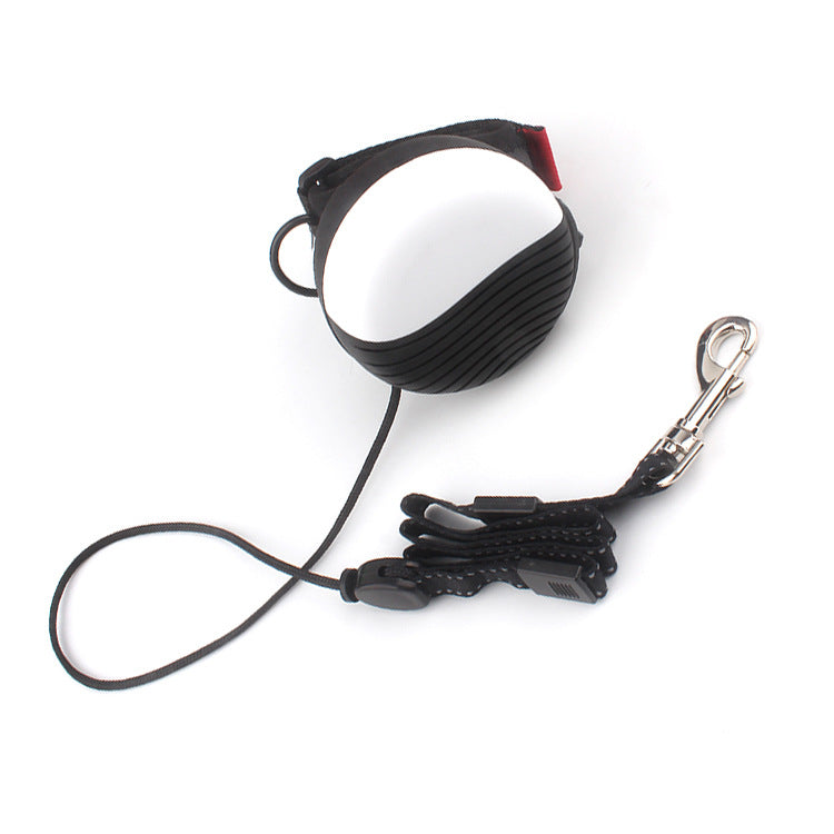 KFX-0037565 Telescopic Hands-Free Traction Rope for Pets - 3m Nylon and Polyester Design