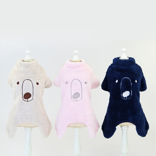 KFX-0038333 Cozy Four-Legged Sweater for Pets - Simple and Warm, Available in Multiple Colors and Sizes