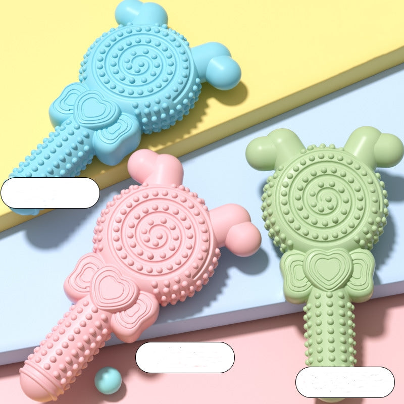 KFX-0038589 Molar Bite-resistant TPR Lollipop Dog Toy in Various Colors
