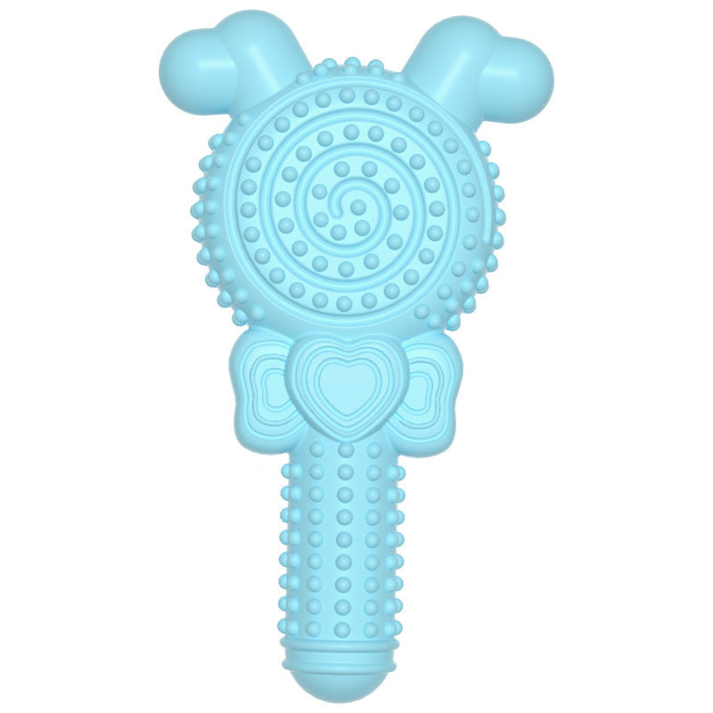 KFX-0038589 Molar Bite-resistant TPR Lollipop Dog Toy in Various Colors
