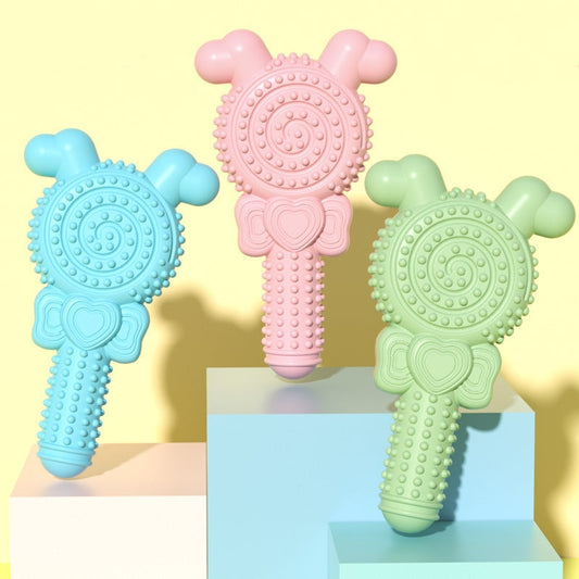 KFX-0038589 Molar Bite-resistant TPR Lollipop Dog Toy in Various Colors