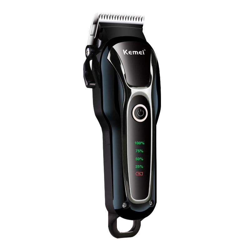 KFX-0039357 Rechargeable LCD Electric Hair Clipper for Pets and Humans with Long-Lasting Battery and Versatile Attachments
