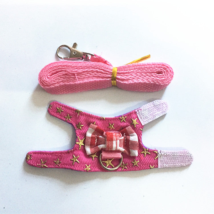 KFX-0042813 Small Animal Chest Strap for Rabbits, Hamsters, Guinea Pigs, Gerbils, and Ferrets - Soft Nylon Sling for Comfortable Walking