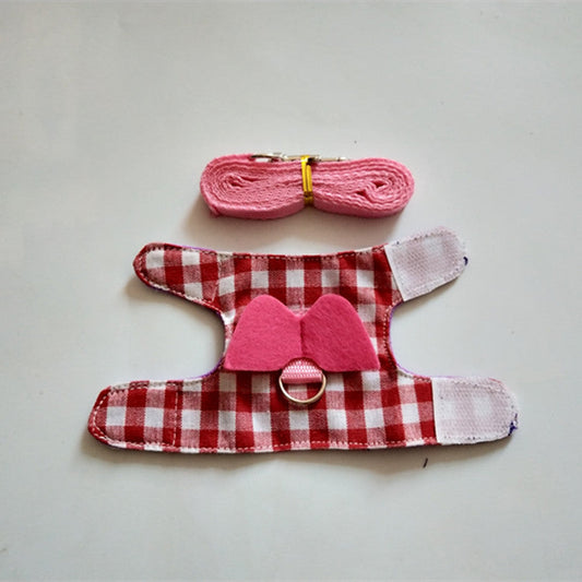 KFX-0042813 Small Animal Chest Strap for Rabbits, Hamsters, Guinea Pigs, Gerbils, and Ferrets - Soft Nylon Sling for Comfortable Walking