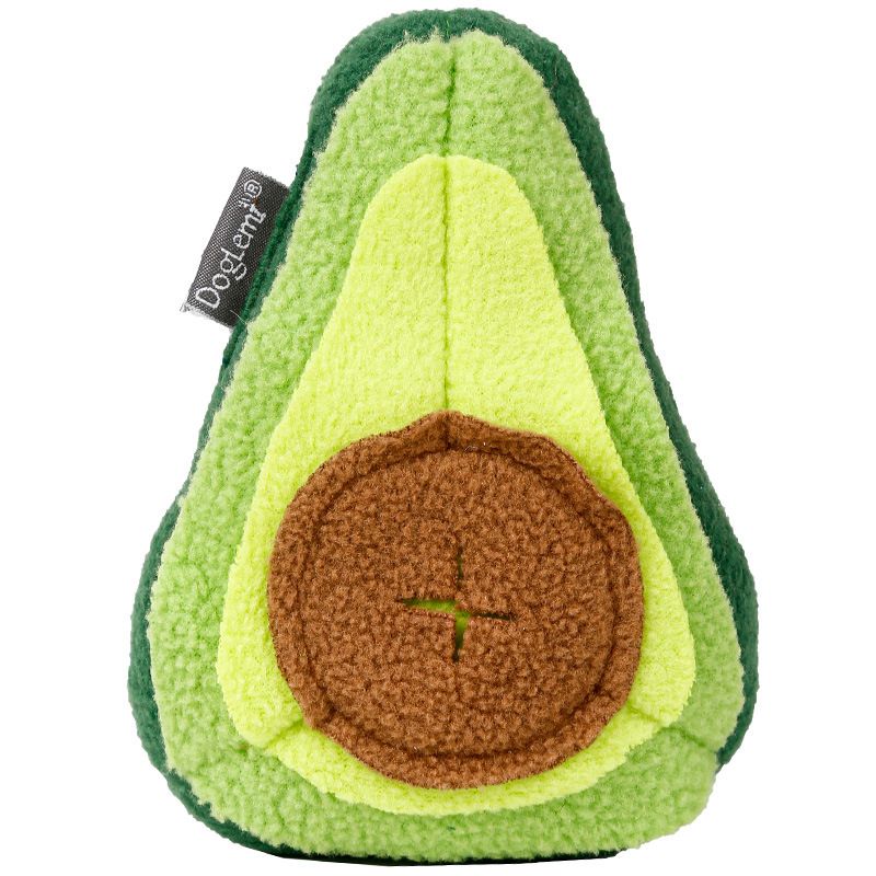 KFX-0043197 Durable Puppy Molar Toy in Avocado, Snail, and Ice Cream Designs – Soft Polar Fleece, Multi-Size Options