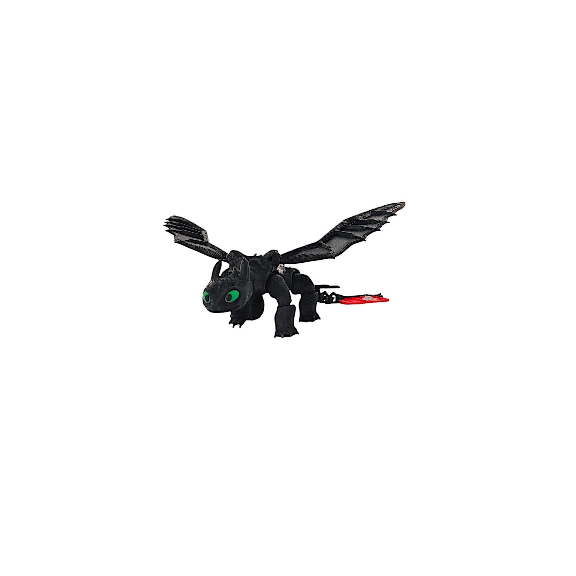 KFX-0044349 Toothless Dragon Figurine with Exquisite Details - Cute & Cool Home Decor Collectible