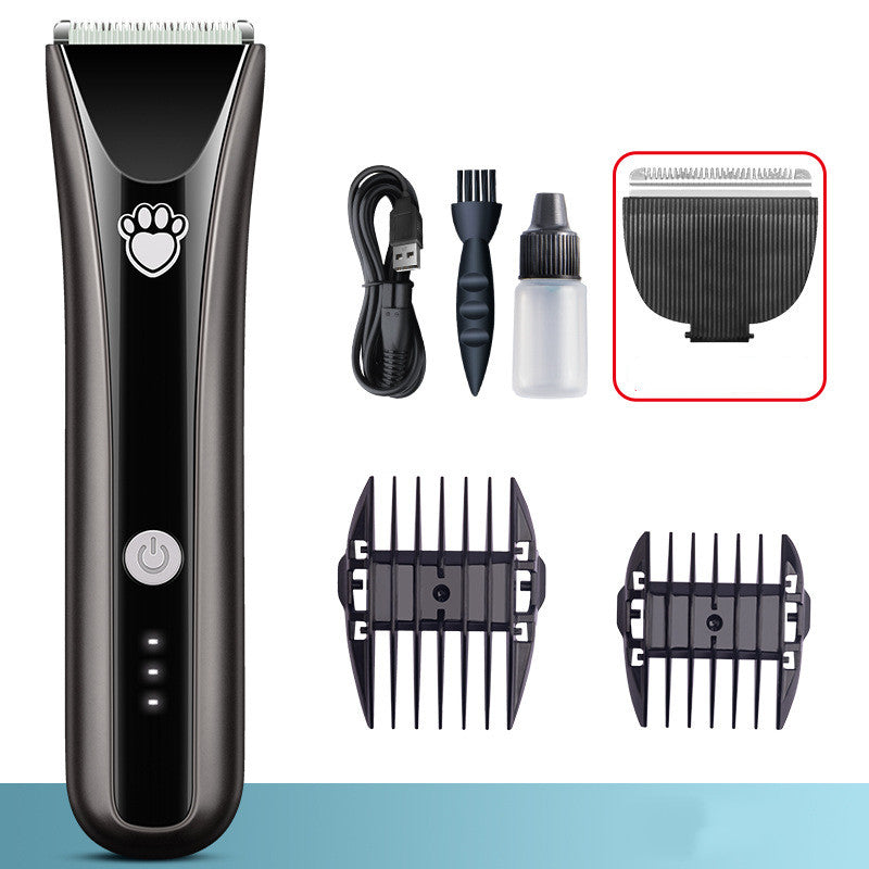 KFX-0045117 Waterproof Electric Pet Shaver with Ceramic Cutter Head and Standard Accessories