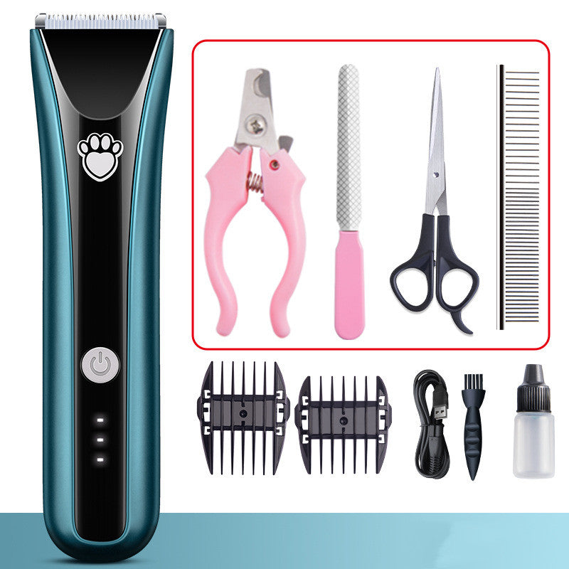 KFX-0045117 Waterproof Electric Pet Shaver with Ceramic Cutter Head and Standard Accessories