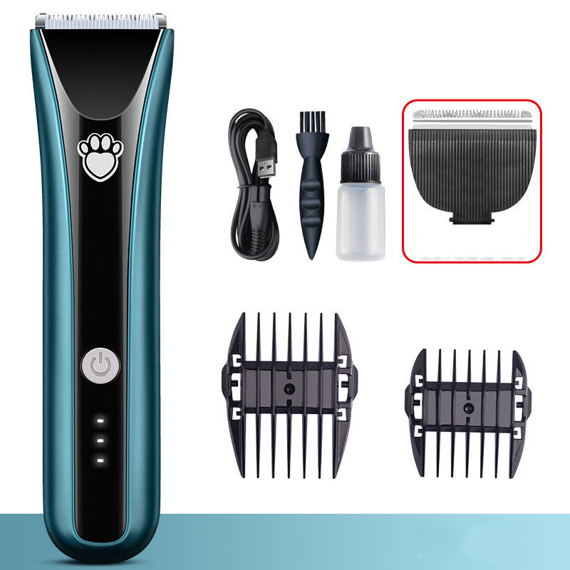 KFX-0045117 Waterproof Electric Pet Shaver with Ceramic Cutter Head and Standard Accessories