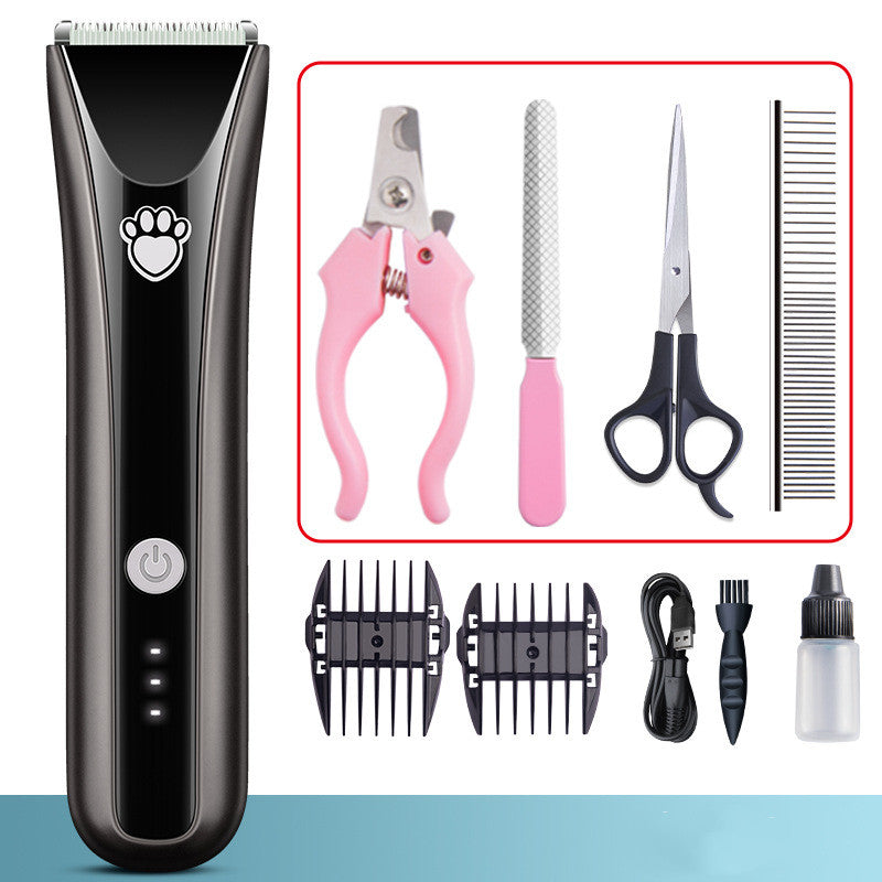 KFX-0045117 Waterproof Electric Pet Shaver with Ceramic Cutter Head and Standard Accessories