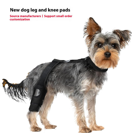 KFX-0048573 Dog Hind Leg Knee Brace Support Strap - Neoprene, Multiple Sizes & Colors Available
