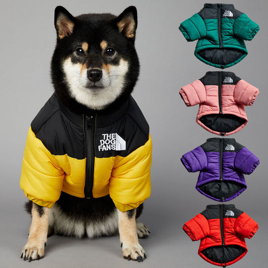 KFX-0048957 Windproof and Rainproof Winter Pet Cotton-Padded Jacket for Dogs in Various Colors and Sizes