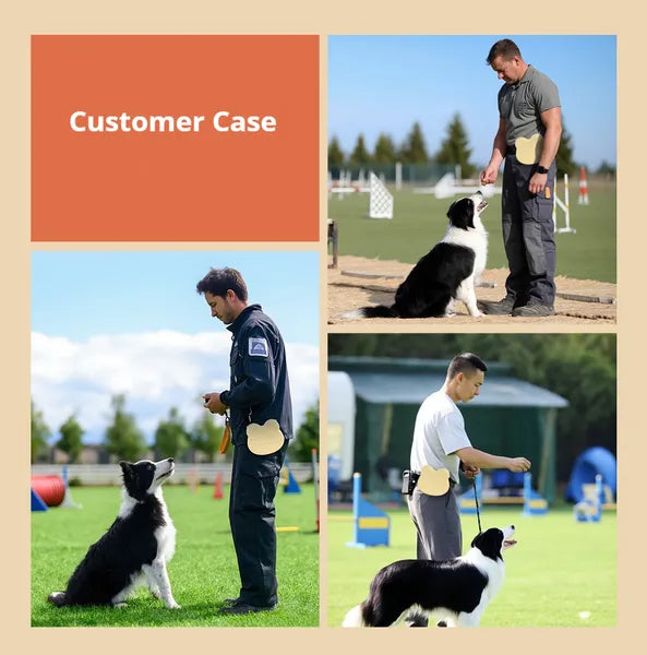 KFX-0050749 Soft Silicone Dog Treat Pouch with Hanging Buckle for Convenient Training and Outdoor Use